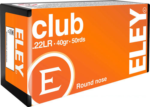 Eley Club 22lr 40gr Rn - 50rd 100bx-cs