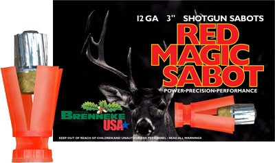 Brenneke Usa 12ga 3" Red Magic - 5rd 50bx/cs Sabot 1oz Slug