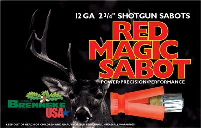 Brenneke Usa 12ga Red Magic - 5rd 50bx/cs Sabot 2-3/4" 1oz