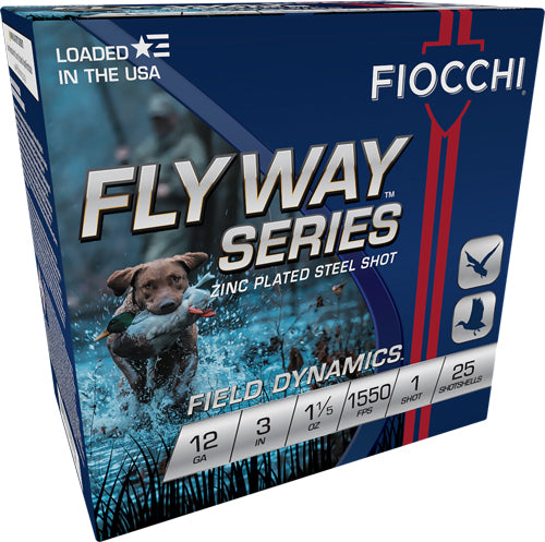 Fiocchi Flyway 12ga 3" #1 - 25rd 10bx/cs 1550fps 1-1/5oz