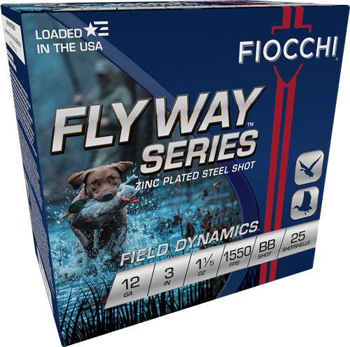 Fiocchi Flyway 12ga 3" #bb - 25rd 10bx/cs 1550fps 1-1/5oz