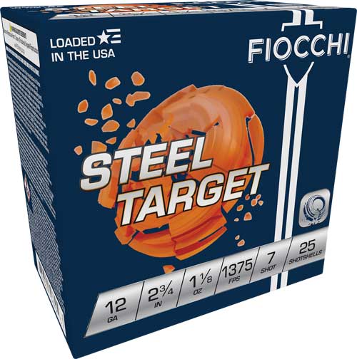 Fiocchi 12ga 2.75" Case Lot - 250rd 1375fps 1-1/8oz #7 Steel