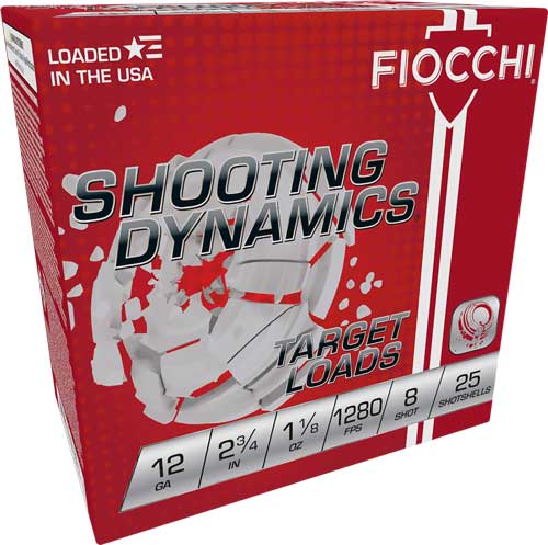 Fiocchi 12ga 2.75" Case Lot - 250rd 1280fps  1-1-8oz #8