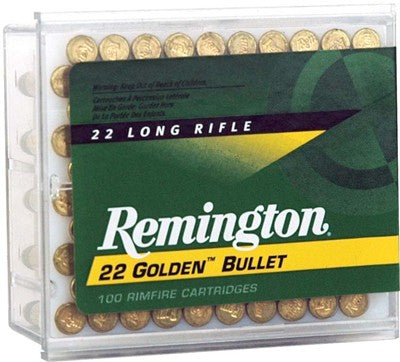 Remington 22 Lr High Velocity - 100rd 50bx-cs 40gr Plated Lrn