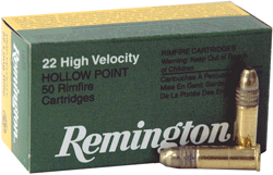 Remington 22 Lr High Velocity - 36gr Lead-hp 50rd 100bx/cs