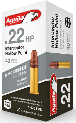 Aguila 22 Lr Case Lot - 1000rd Interceptor 40gr Ldhp