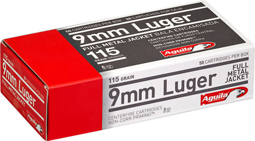 Aguila 9mm Luger 115gr Fmj-rn - 50rd 20bx-cs