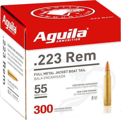 Aguila Ammo 223 Rem 55gr Fmj - 300rd 4bx-cs