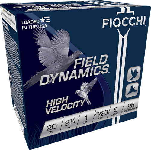 Fiocchi 20ga 2.75" 1220fps - 1oz #5 25rd 10bx/cs