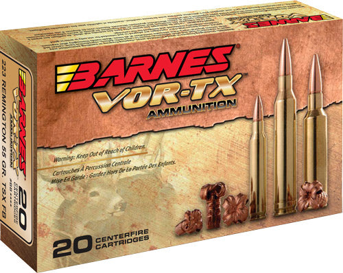 Barnes Vor-tx 22-250 Rem 50gr - Tsx Fb 20rd 10bx/cs