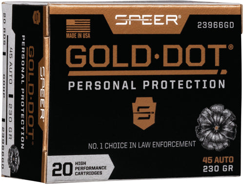 Speer Gold Dot 45 Acp - 230gr Gdhp 20rd 10bx-cs