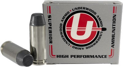 Underwood 10mm Auto 200gr - 20rd 10bx-cs Hard Cast Lead Fn