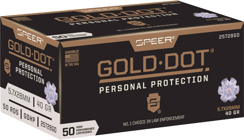 Speer Gold Dot 5.7x28mm - 50rd 10bx-cs 40gr Gdhp