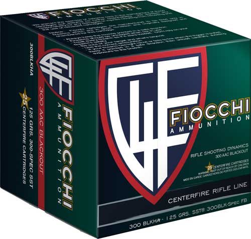 Fiocchi 300 Aac 125gr Sst - 25rd 20bx-cs