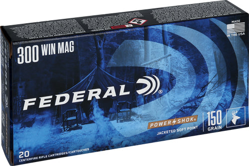 Federal Power-shok 300 Win Mag - 20rd 10bx/cs 150gr Sp