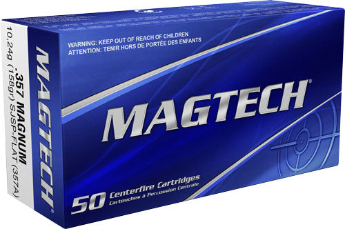 Magtech 357 Mag 158gr - Sjsp Flat 50rd 20bx/cs