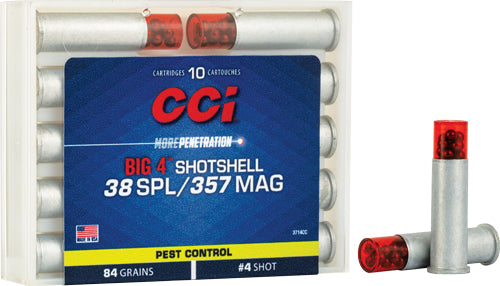 Cci 38/357 Shotshells #4shot - 10rd 20bx/cs