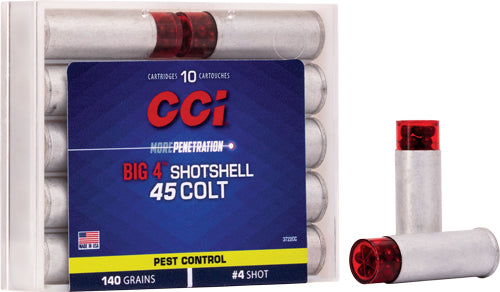 Cci 45 Lc Shotshells 150gr - #4 Shot 10rd 20bx/cs