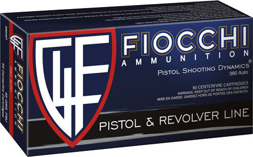 Fiocchi 380 Acp 95gr Fmj - 50rd 20bx-cs 1