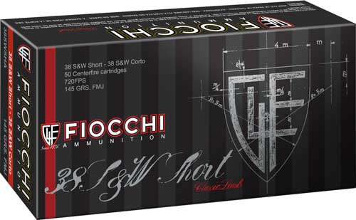 Fiocchi 38 S&w Short 145gr Fmj - 50rd 20bx-cs