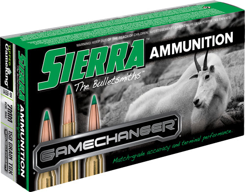 Sierra 7mm Rem Mag 150gr Tgk - Gamechanger 20rd 10bx/cs