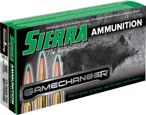 Sierra 300 Aac 125gr Tgk - 20rd 25bx-cs Gamechanger