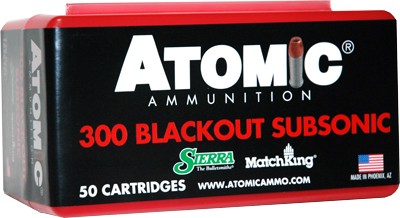 Atomic 300 Aac Subsonic 220gr - 50rd 10bx-cs Hpbt