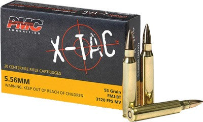 Pmc 5.56x 5.56 Nato 55gr Fmj - 20rd 50bx-cs