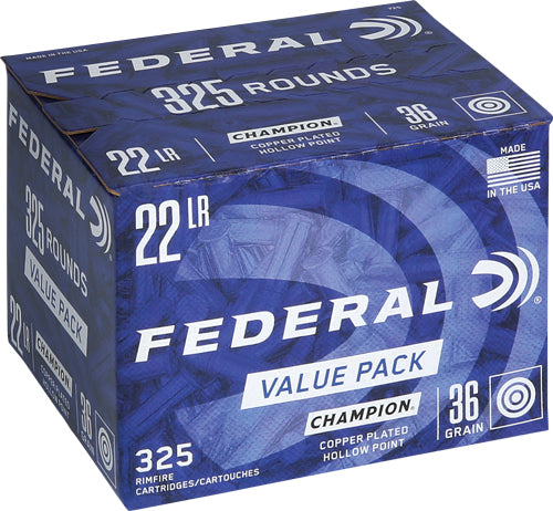 Federal 22 Lr 1260fps 36gr Hp - 325rd 10bx-cs