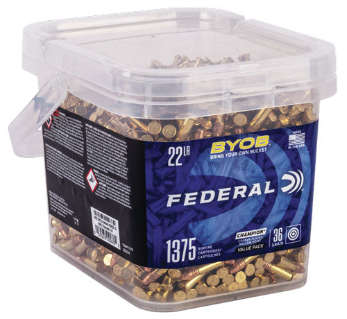 Federal 22 Lr 1260fps 36gr Hp - 1375rd Bucket 2bx/cs