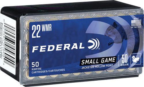 Federal 22 Wmr 1530fps 50gr - 50rd 60bx/cs Jhp