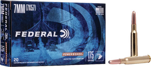 Federal Power-shock 7mm Mauser - 175gr Sp 20rd 10bx/cs