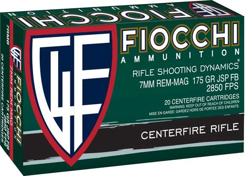 Fiocchi 7mm Rem Mag 175gr - Interlock Fb 20rd 10bx/cs