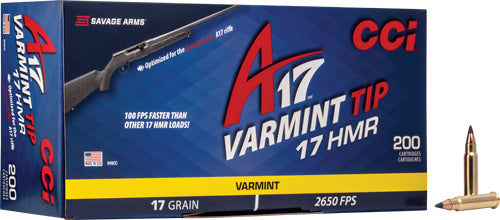 Cci Varmint Tip 17 Hmr 17gr - 200rd 10bx/cs