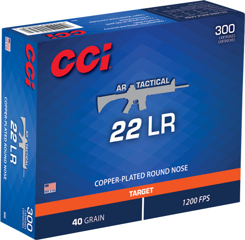 Cci Tactical 22 Lr 1200fs 40gr - 300rd 10bx/cs Cprn