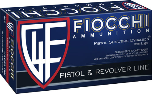 Fiocchi 9mm Luger 115gr Fmj - 50rd 20bx-cs