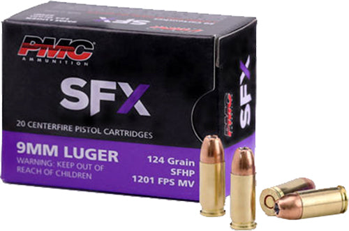 Pmc 9mm Luger 124gr Sfx Hp - 50rd 20bx/cs