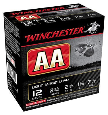 Winchester Aa 12ga Case Lot - 25rd 10bx-cs 1145fps 1-1-8 7.5