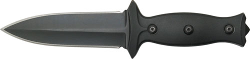 Abkt Elite Boot Knife 3.5" - Blade W- Metal & Nylon Clips