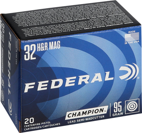 Federal 32 Hrm 95gr Lead-swc - 20rd 25bx/cs