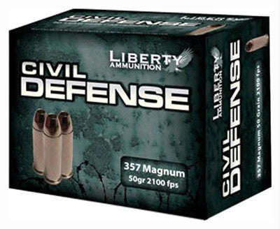 Liberty Civil Defense 357mag - 20rd 50bx/cs 50gr Hp