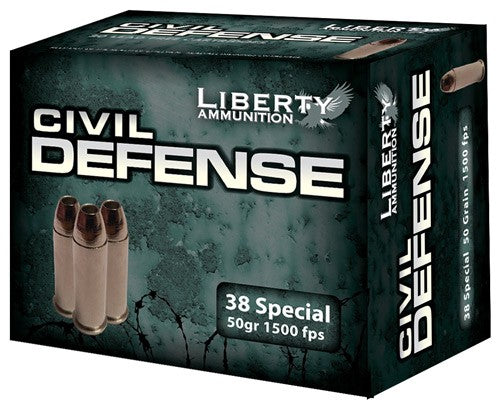 Liberty Civil Defense 38spcl - 20rd 50bx-cs 50gr Hp