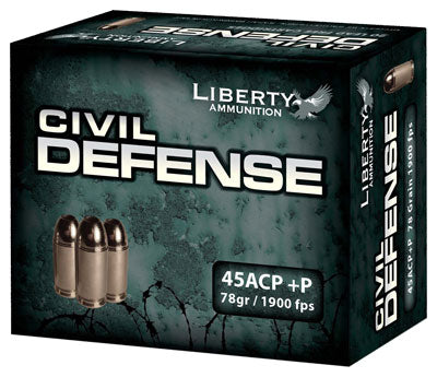 Liberty Civil Defense - 20rd 50bx-cs 45acp 78gr Hp