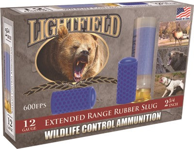 Lightfield 12ga 2.75" X-range - 5rd 10bx-cs Rubber Slug