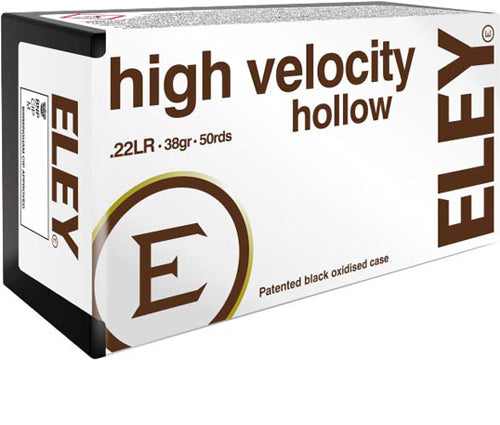 Eley High Velocity Hp 22lr - 50rd 100bx-cs 38gr