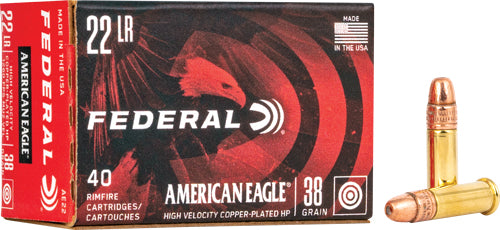 Federal 22lr 1260fps 38gr - Hollow Point 40rd 100bx/cs