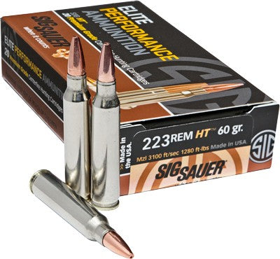 Sig 223 Remington 60gr Ht - 20rd 10bx-cs Elite Hunting