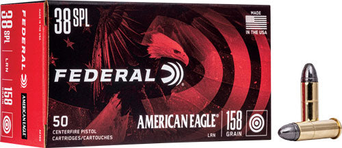 Federal Ae 38 Spl 158gr Rn - 50rd 20bx-cs