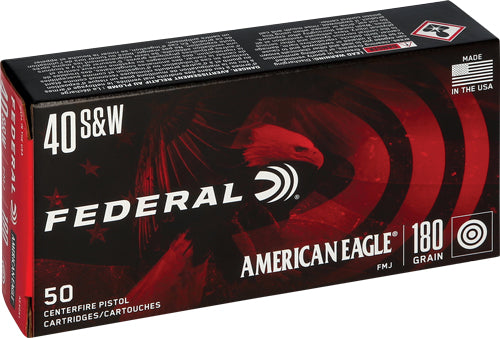 Federal Ae 40sw 180gr Fmj-tc - 50rd 20bx-cs