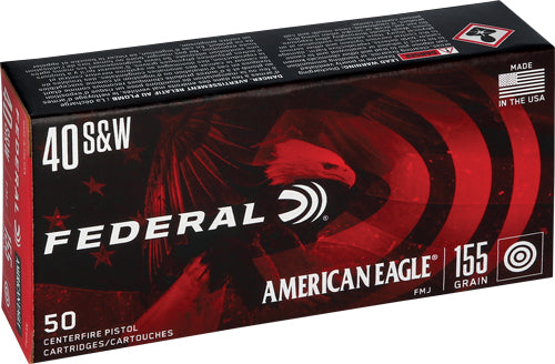 Federal Ae 40sw 155gr Fmj-tc - 50rd 20bx-cs